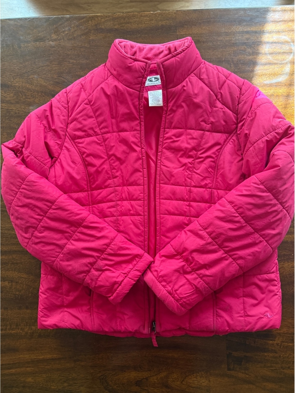 women's moroccan pink quilted jacket size m